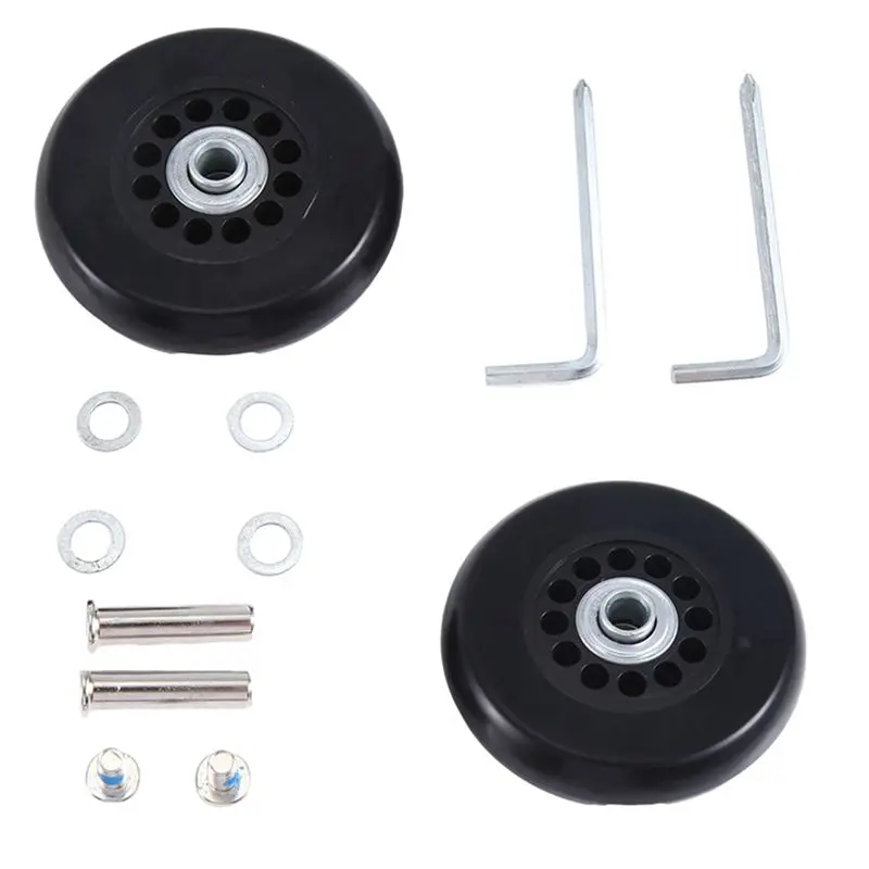 TEXU 78X20mm مجموعة من 2 الأمتعة حقيبة استبدال عجلات كيت بو عجلات دوارة محامل الكربون الصلب Repai مجموعة كيت #4