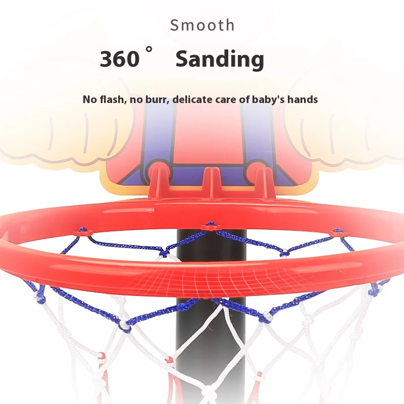 Children's Version Vertical Adjustable Lifting Basketball Rack Outdoor Home Indoor Sports Crtoon Rebound Parent-child Interacti