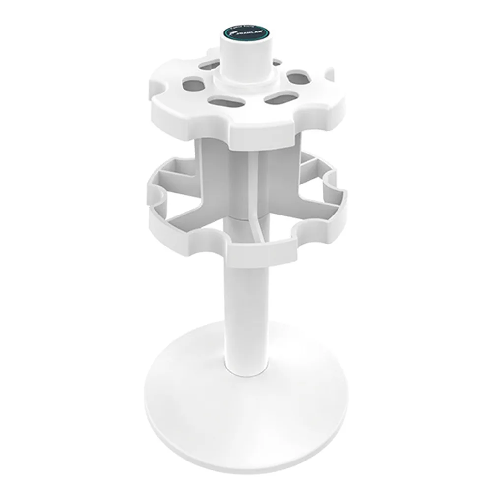 

3/6/9 Position Laboratory Pipette Rack 360 Degree Rotation Anti-slip Trapezoid Pipette Stander White Stabilize