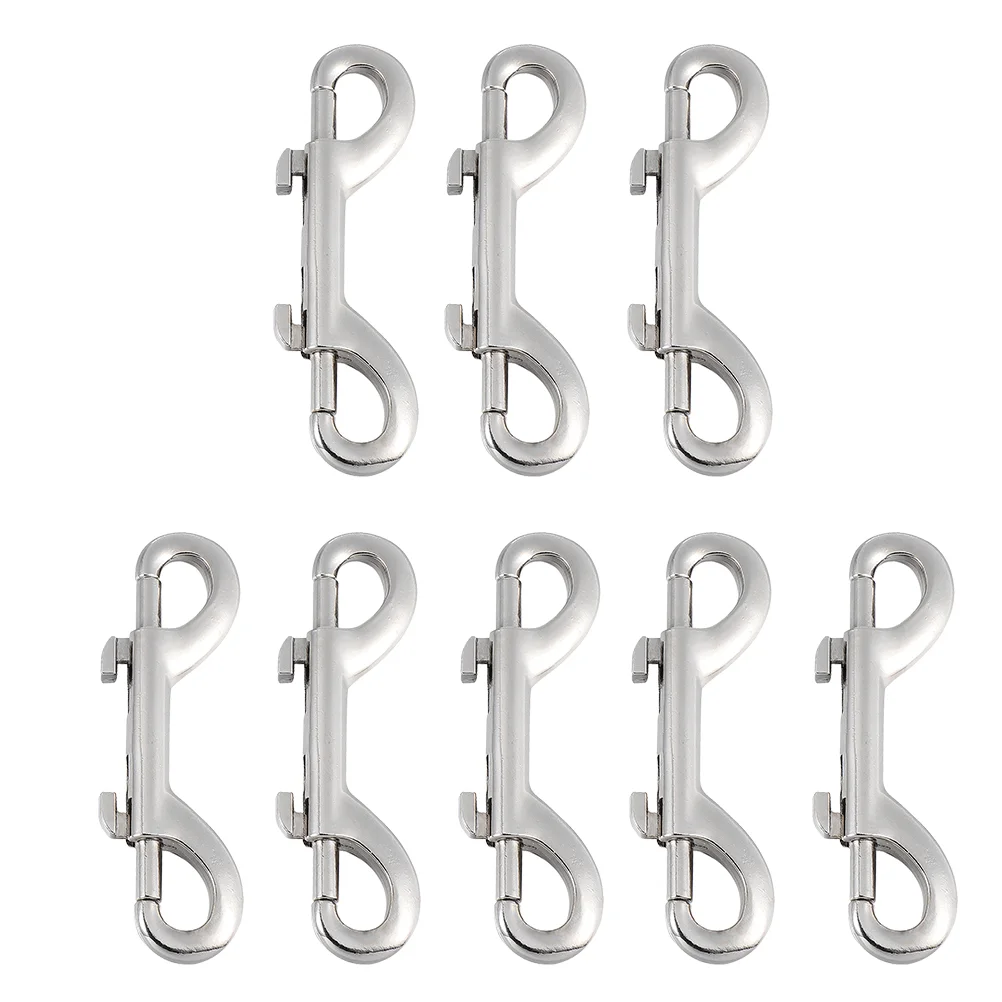 8 Pcs The Hook Two-End Binding Punch-free Rack Long Snap Clip Wipes Freestanding