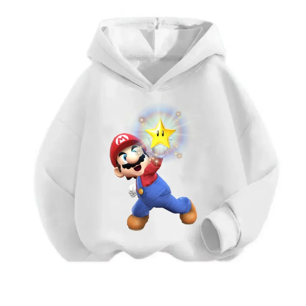 

Super Mario Cartoon Hoodies Casual Fashion Hoodie Sweatshirt 2025 New Comfort Cute Fashion Simple Trend Tops Same Gender Design