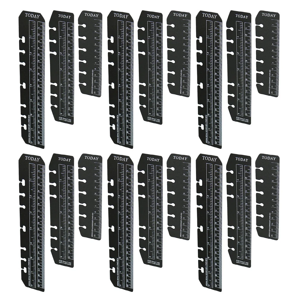 

18 Pcs Bookmark Ruler Bookmarks Rulers Tabs Precision Page Markers Plastic Student