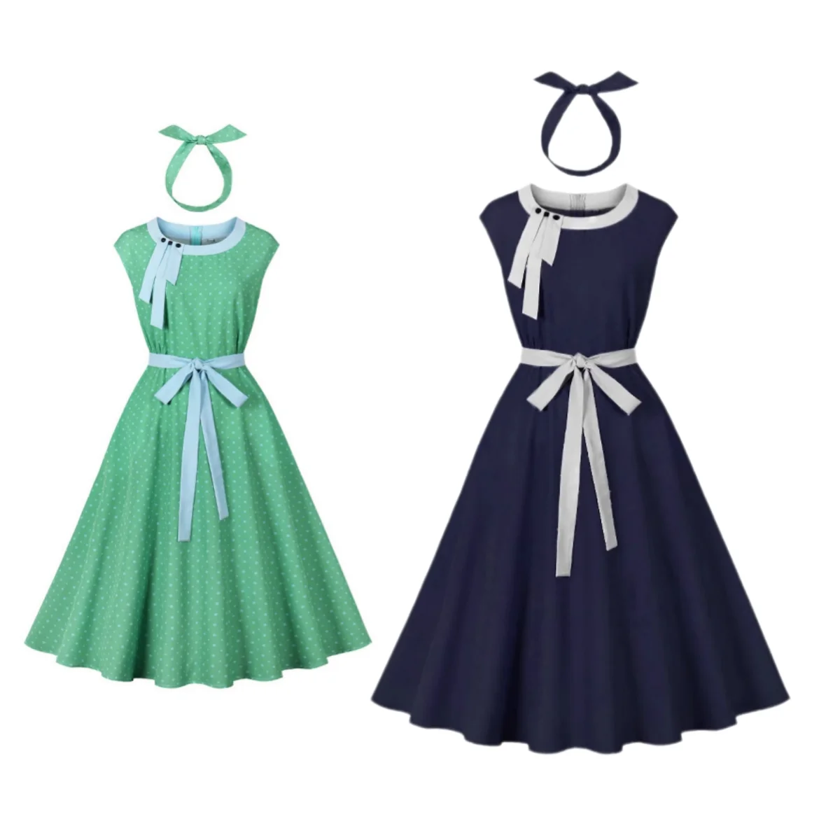 

Women's Vintage 1950s Dress for Women Cocktail Party Retro Rockabilly Formal Prom Evening Prom Gown Dresses With Belt