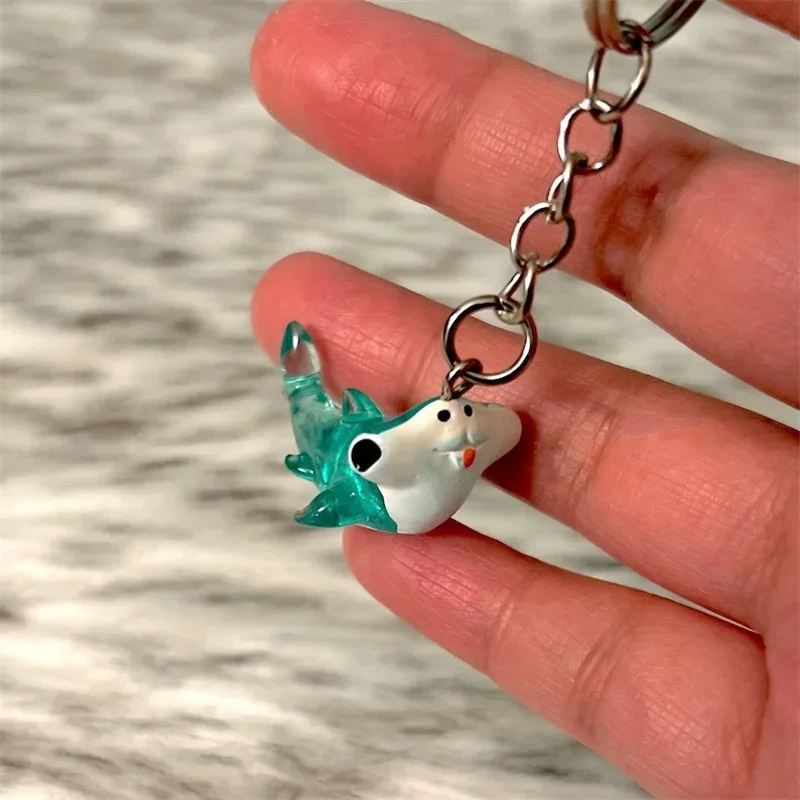 Hammerhead Shark KeyChain - Ocean / Sea Animal / Creature Key Chain - Endangered Hammerhead Fish Key Charm Chain - Cute Gifts