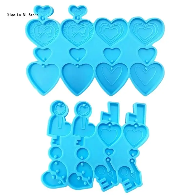 

Love Themed Earrings Mould Durable Silicone Mold Valentine’s Day Ear Rings Molds XXFD