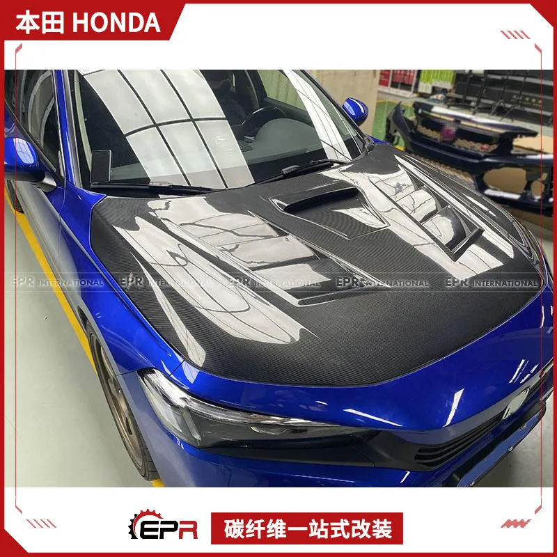 

Suitable for Honda Civic 11th Generation FE1 Carbon Fiber Cover Mugen Infinite Cover Front Headcover Modification