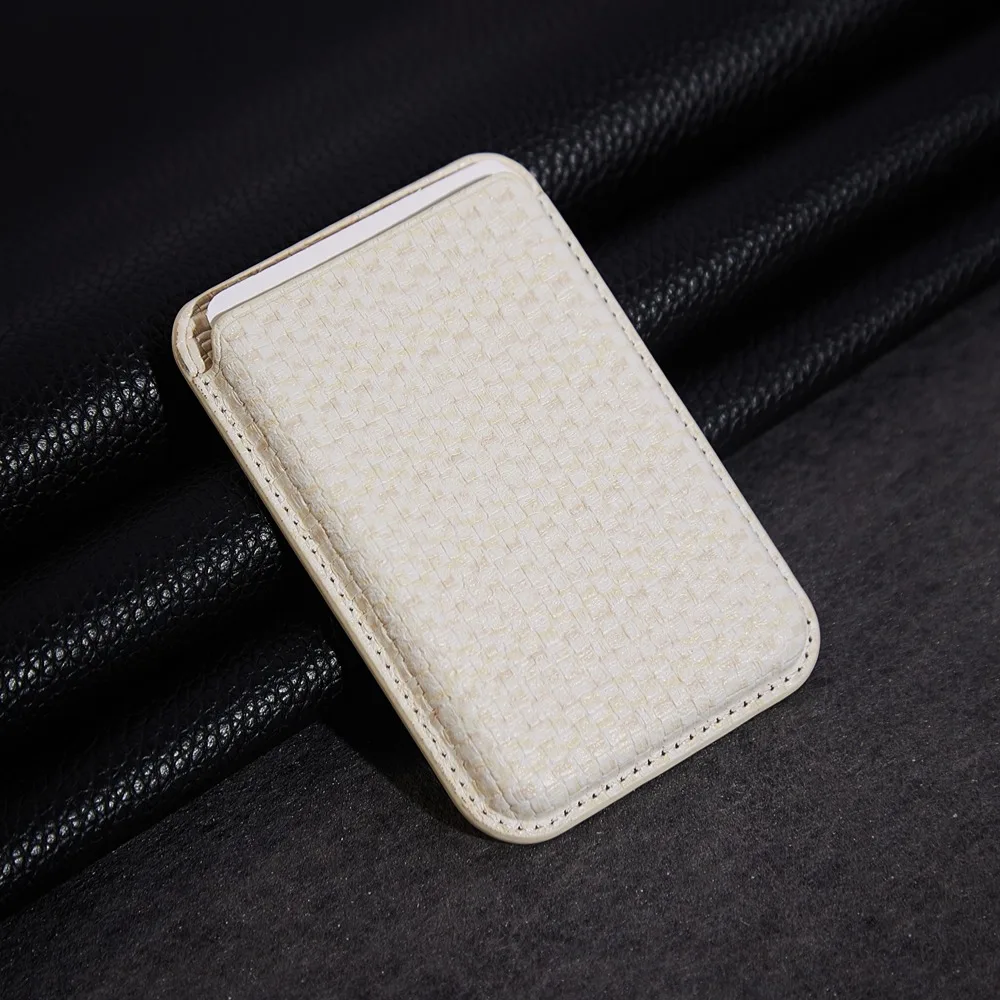 Texture Leather Magnetic Wallet Card Holder For iPhone 12 13 14 15 16 Pro Max Magsafe Cover