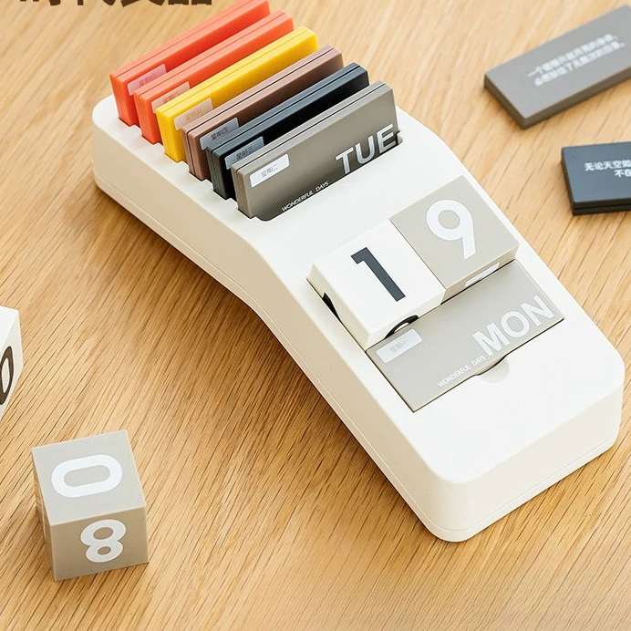 

Creative Arc-shaped Perpetual Calendar Desktop Small Decorative Item for Home Living Room Decoration