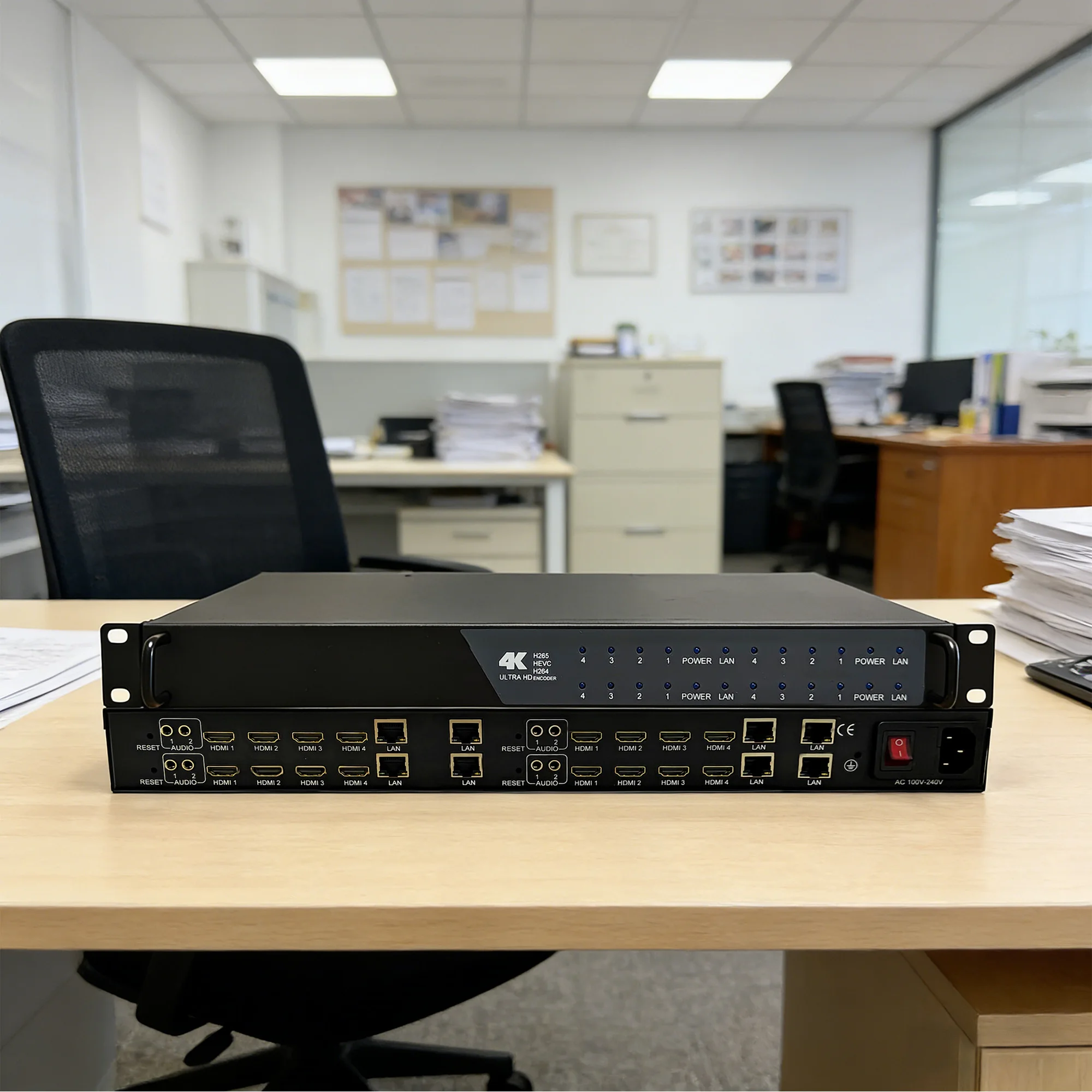 4 8 12 16-kanaals audio/video HD encoder IPTV CATV TV-systeem HEVC H265/H264 4K live streaming platform streaming HDMI naar IP