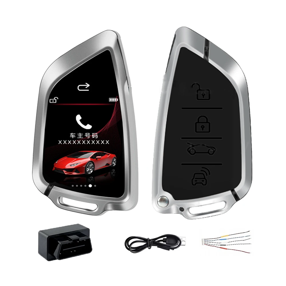 Mando a distancia Universal inteligente LCD para coche HS688 con hoja para BMW/Audi/Benz/Hyundai/Honda/Toyota/BUIC/KIA/Ford entrada cómoda