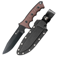 HX Outdoors DC53 Pacific Hunting Knife,Tactical Rescue Knives Camping Knives 60Hrc Kitchen Tool Flax Handle With Kydex Dropship