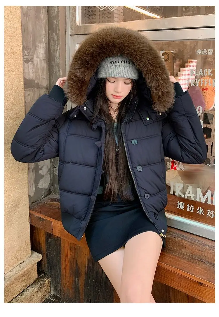 

Parka Real Fur Lined Womens Filling Mixed Stuffing Combined Insulation Blended Padding Assorted Interior Varied Inside Ol