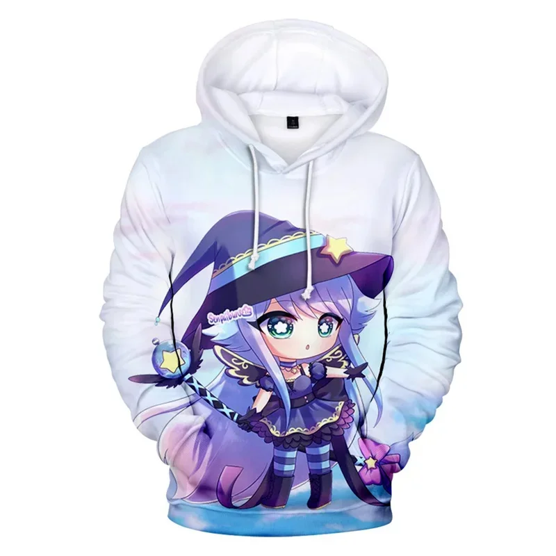 Cartoon Game Gacha Life 3D Printed Hoodies For Men Clothes Kawaii Cute Girls Sweatshirts Casual Kid Pullovers Y2k Tracksuit Tops