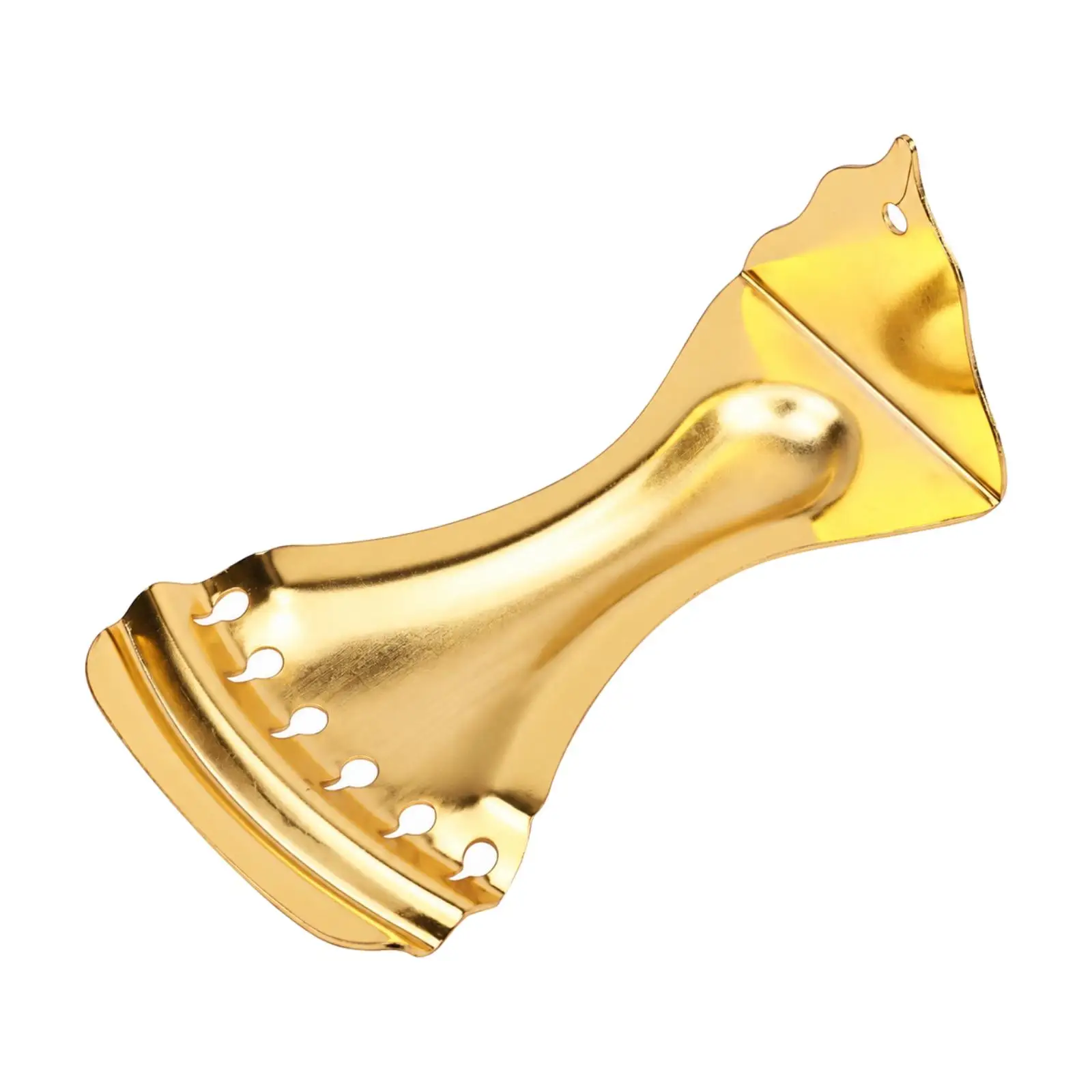 Six Slot Metal Tailpiece for Violin Guitar String Instrument Part Smooth Reflective Finish for Luthier Use