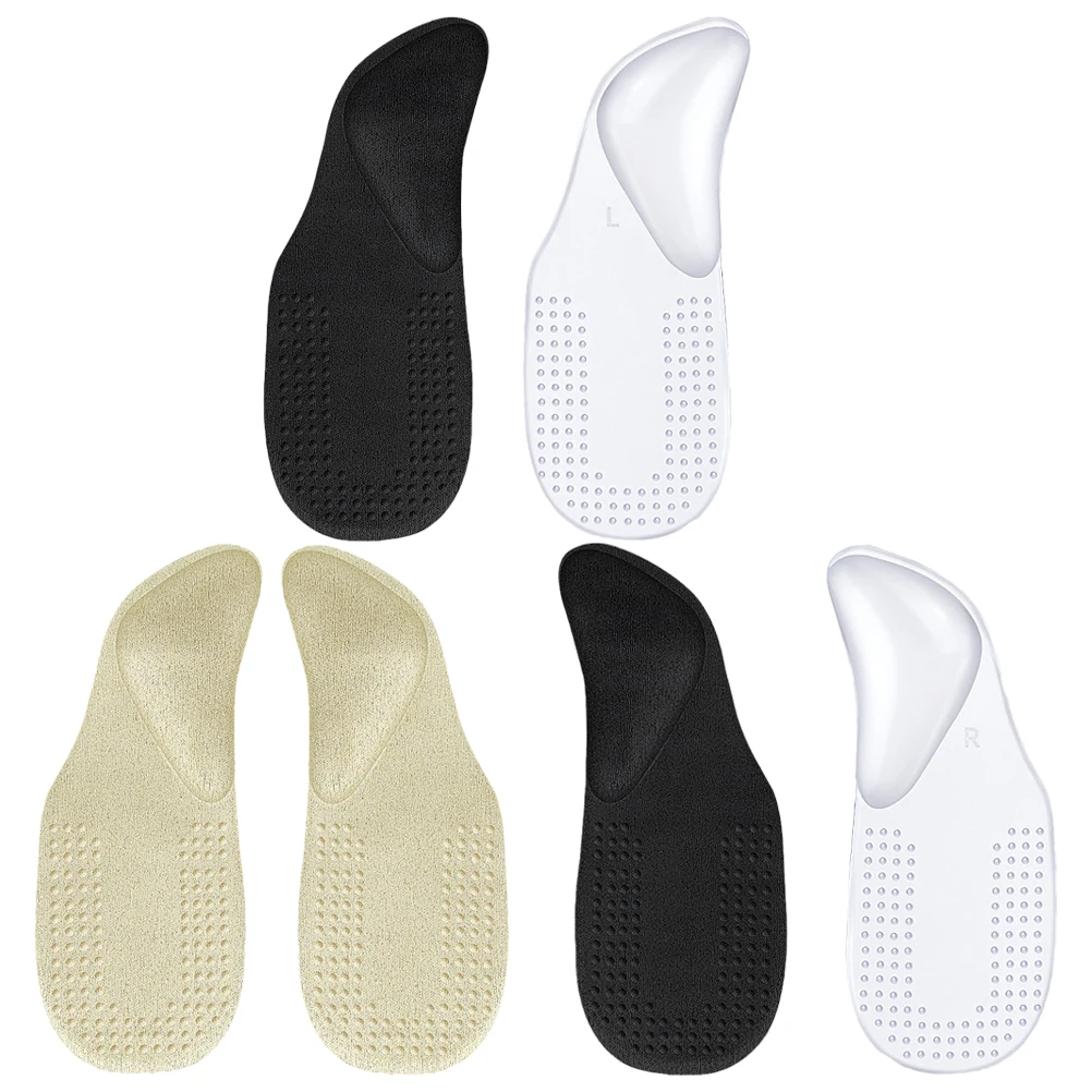 

3 Pairs thotic Insoles Heel Cushion Clear High Gel Inserts Shock Absorption Breathable Reusable Pads Protectors Sneakers