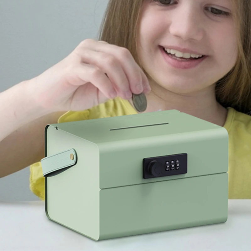 

Children's Safe Money Saving Box, Secret Manga Piggy Bank, Storage Locker, Interior Boxes for Bedroom, Decorative Original