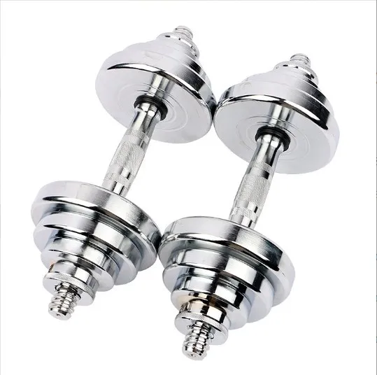

20kg Electroplating Chrome Adjustable Dumbbell Set for Home Gym