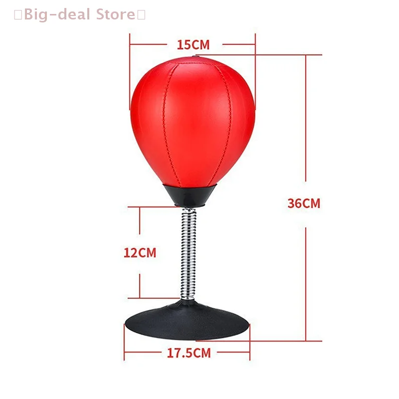 Ballon de boxe de bureau avec ventouse Sac de frappe de bureau Équipement de boxe Enfants et adultes Soulagement du stress Pratique de la boxe