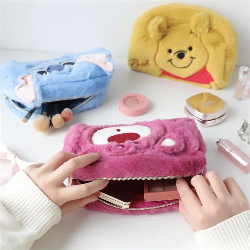 Genuine original  authentic Mickey mouse plush creative multi-function ladies storage bag cosmetic bag
