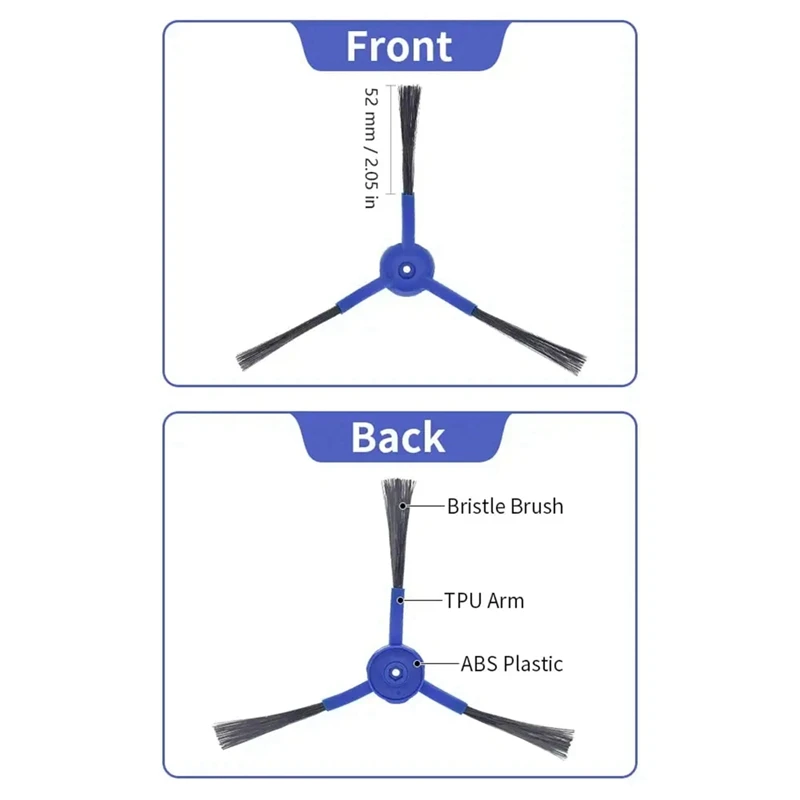 Kit de acessórios de substituição para eufy robovac l70 robô aspirador de pó híbrido substituir peças lavável escova lateral principal filtros hepa