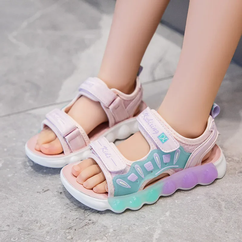 Children's Sandals Summer 2024 New Style Casual and Versatile Sports Beach Shoes for Middle-aged and Older Boys and Girls