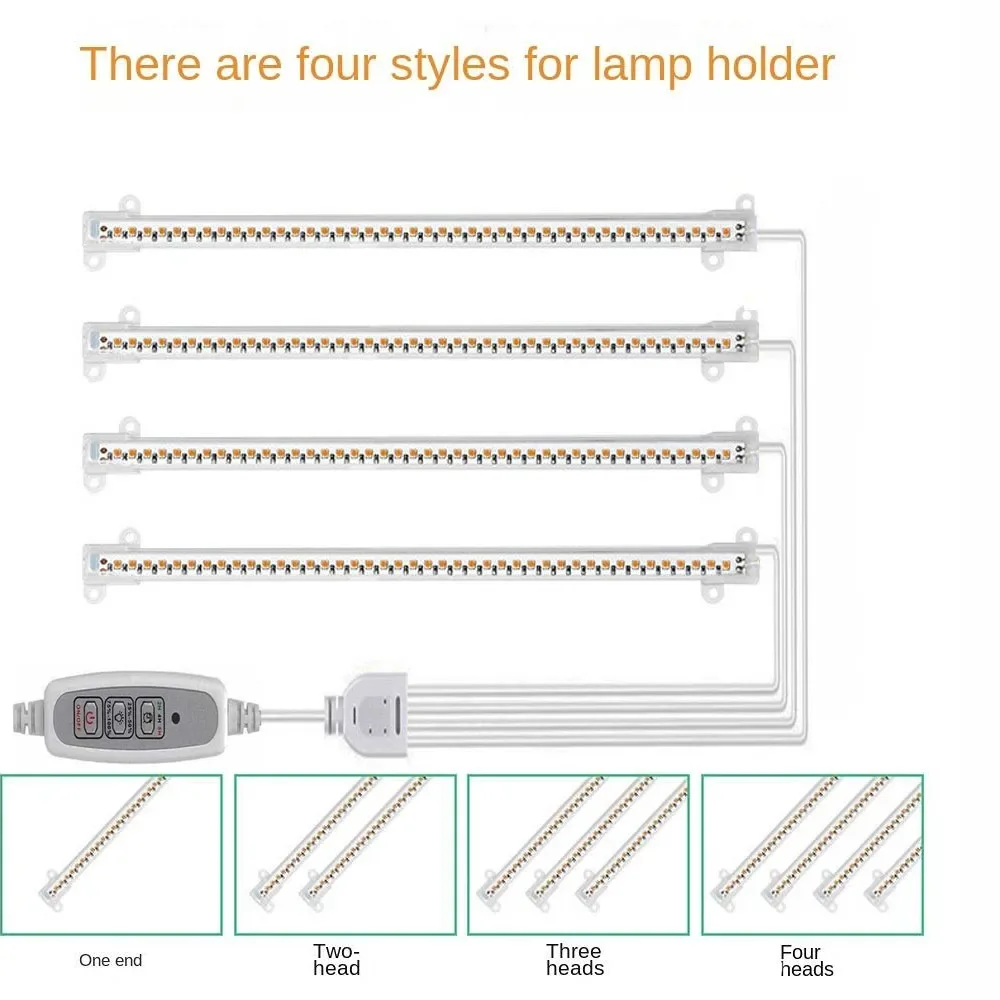

Светодиодная лампа для растений, полоса светильников полного спектра, теплая белая подсветка с функцией таймера и регулировки яркости.
