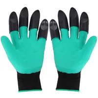 1 Pair Gardening Gloves With Claws Breathable Waterproof Protection Gloves For Plant Seeding Digging Weeding Garden Accessories