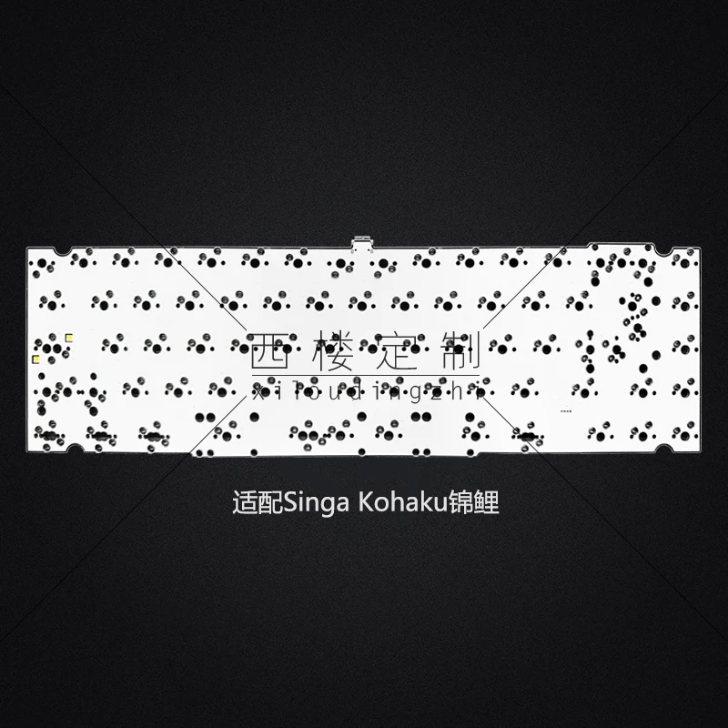 ثنائي الفينيل متعدد الكلور قابل للحام أو قابل للحام للوحة المفاتيح Singa Kohaku تخطيطات متعددة عبر إعادة تعيين RGB تحت الوهج