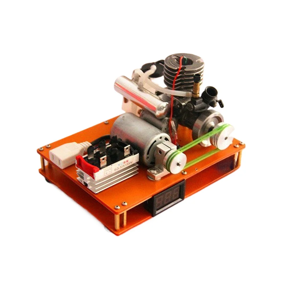 15 Level Miniature Generator Model 220V Scientific Experiment Teaching Aid Brushless Motor Electric Start Methanol Engine Model