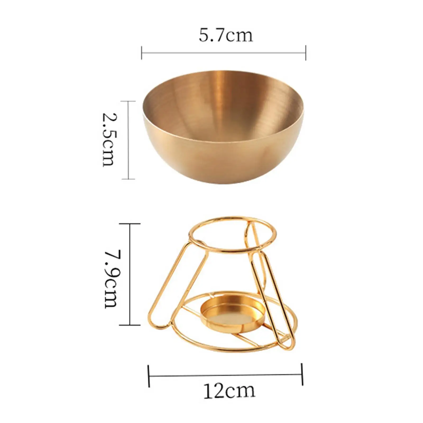 Essential Oil Burner, Aroma Burner Versatile Detachable Fragrance Warmer, Decorative Tealight Candle Holder for Office Home
