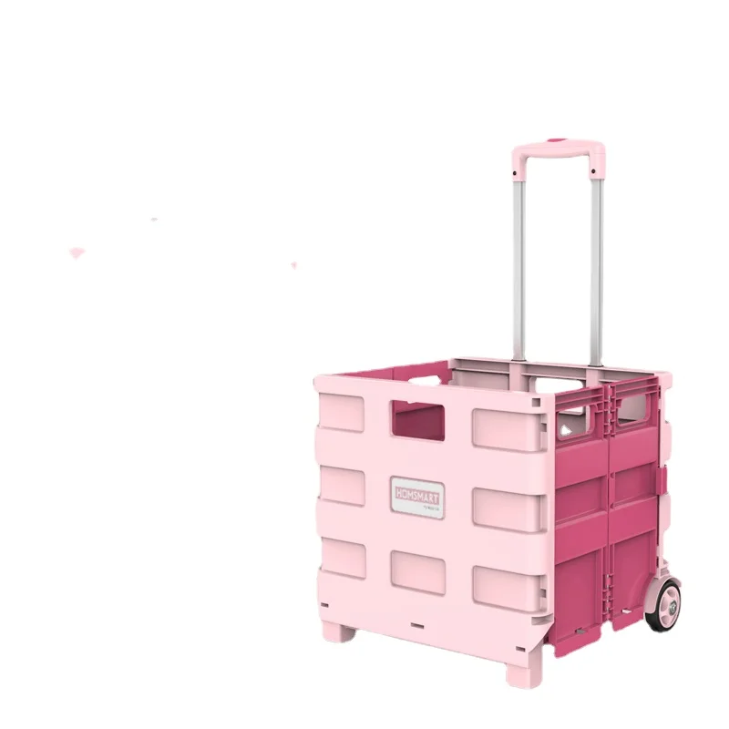 

Shopping Trolley Supermarket Foldable Home Luggage Trolley Pick up Express