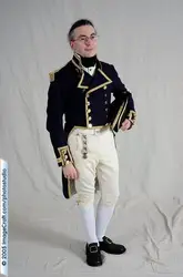 French Napoleon Royal Navy Uniform Costume Adult Men Military Army Officer Uniform Custom Made