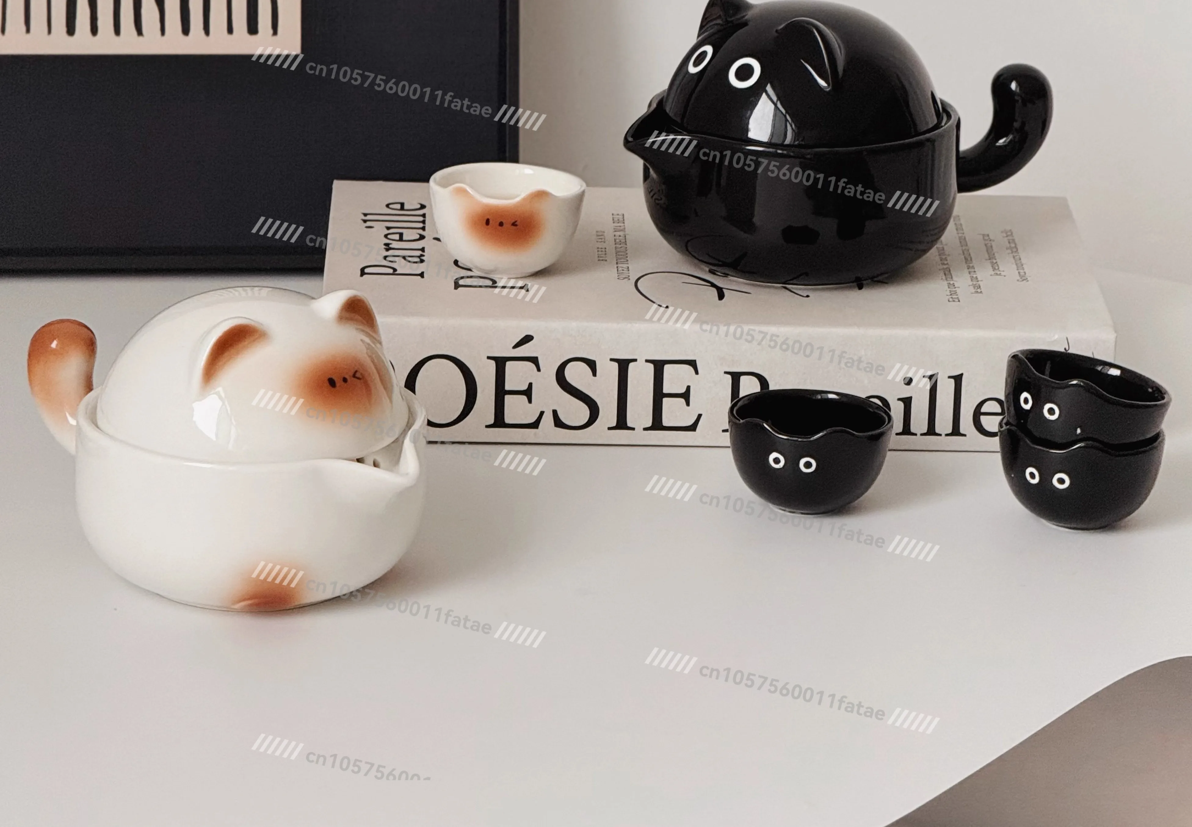 Tea Set Household Cute Portable Teacup Set Dormitory Office Workers Outdoor One Person Drinking Teapot