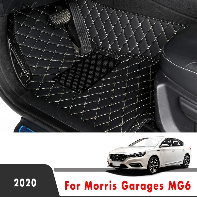 Car Floor Mats For Morris Garages MG6 MG 6 2022 2021 2020 Auto Interiors Accessories Custom Carpets Waterproof Leather Car Mats