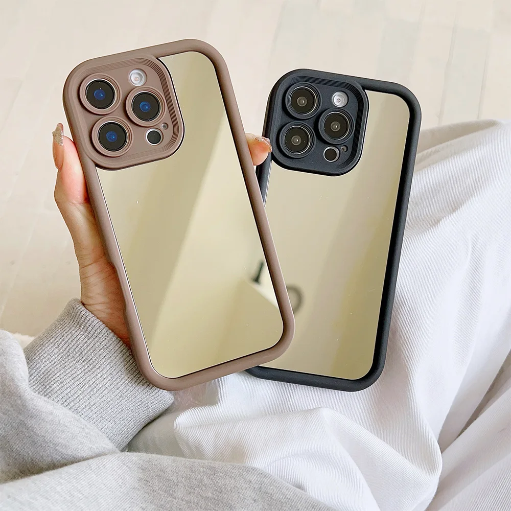 Luxury Make Up Mirror Mirror Case for Vivo Y28 Y03 Y17s Y19s Y100 Y78 Y36 Y27 Y16 Y77 Y75 Y35 Y22s Y02 Y72 Y76 4G 5G Cover