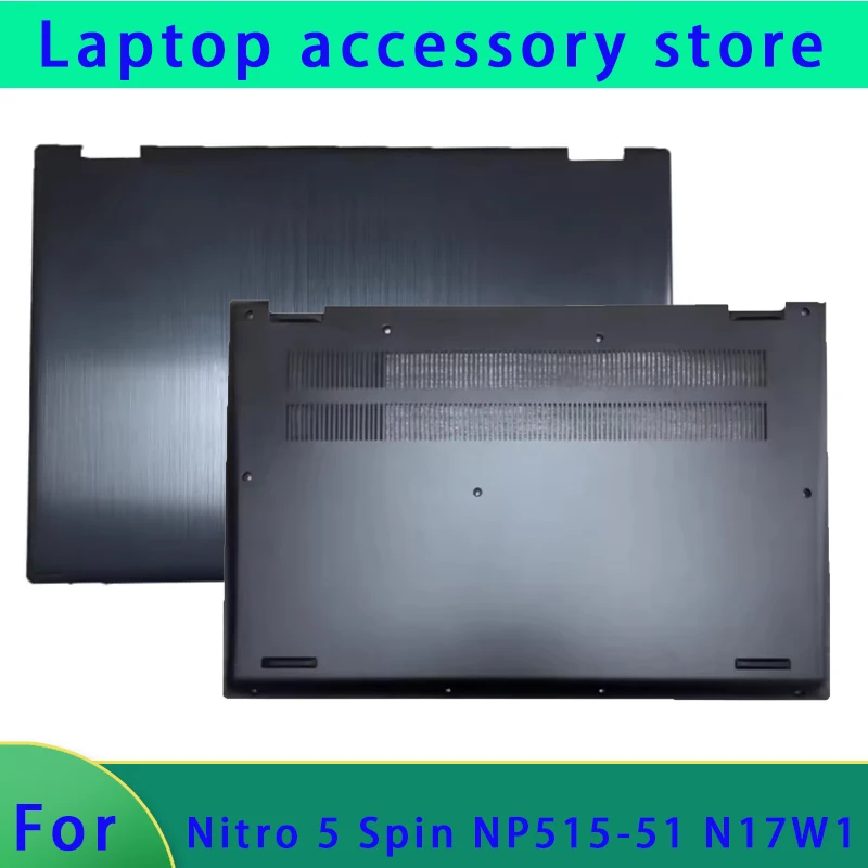 adatto-per-schermo-lcd-del-laptop-sp515-51n-n17w1-np515-51-cover-superiore-dello-schermo-cornice-dello-schermo-supporto-per-il-palmo-scocca-inferiore-in-metallo-nero-cerniera