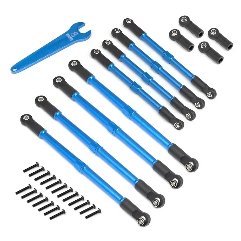 8 pz Metallo Push Rod Toe collegamenti Tenditore 5319X 5338R per 1/10 Trxs Summit Revo 3.3 RC Auto Parti di Aggiornamento Accessori D251