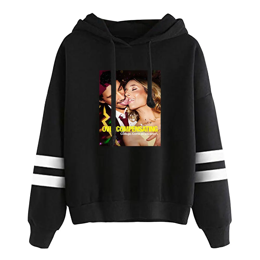 

Overcompensating Pullovers Unisex New Fashion Pocketless Parallel Bars Sleeve Streetwear