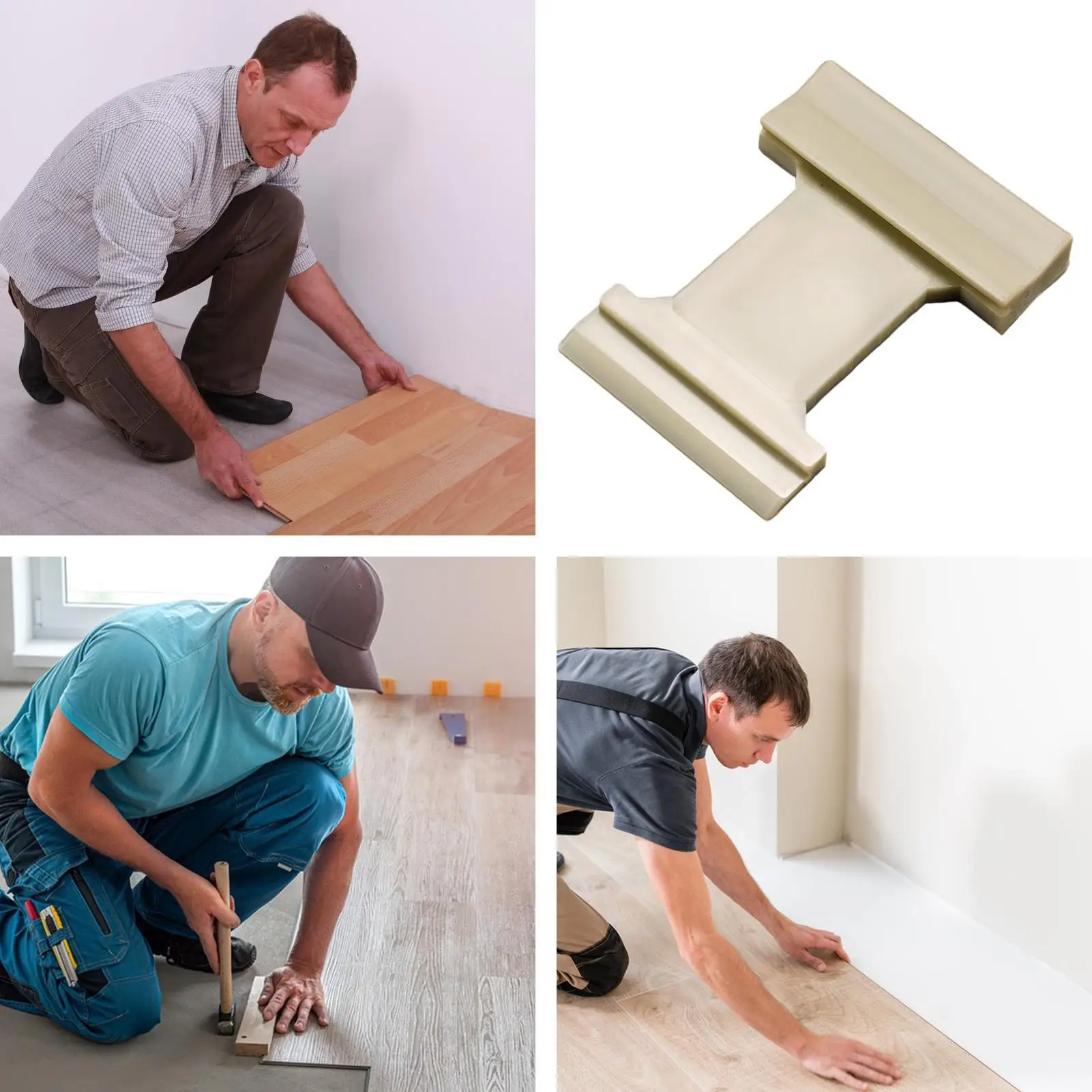 라미네이트 바닥재용 태핑 블록 4 in 1 나일론 설치 솔루션 타일 홈 리노베이션 DIY용 바닥 설치 도구