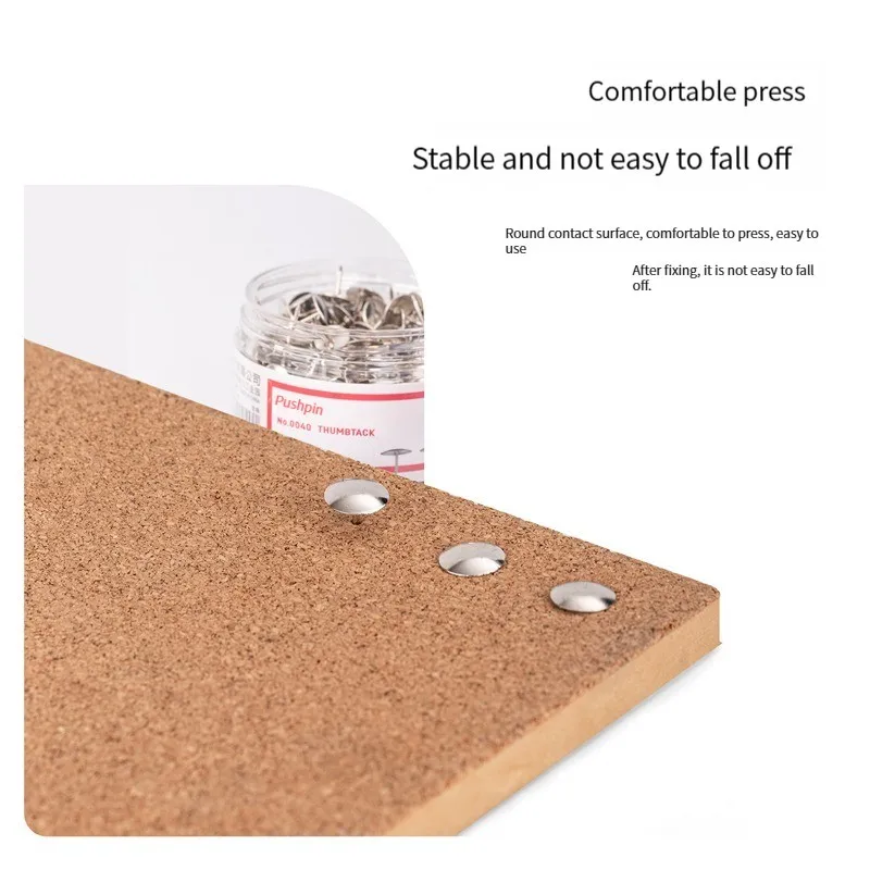 デリ 0040 画鋲 300 個/シリンダーピン丸頭プラスチックボックスコルク釘壁ペグ事務用品シングルバレル価格ピン