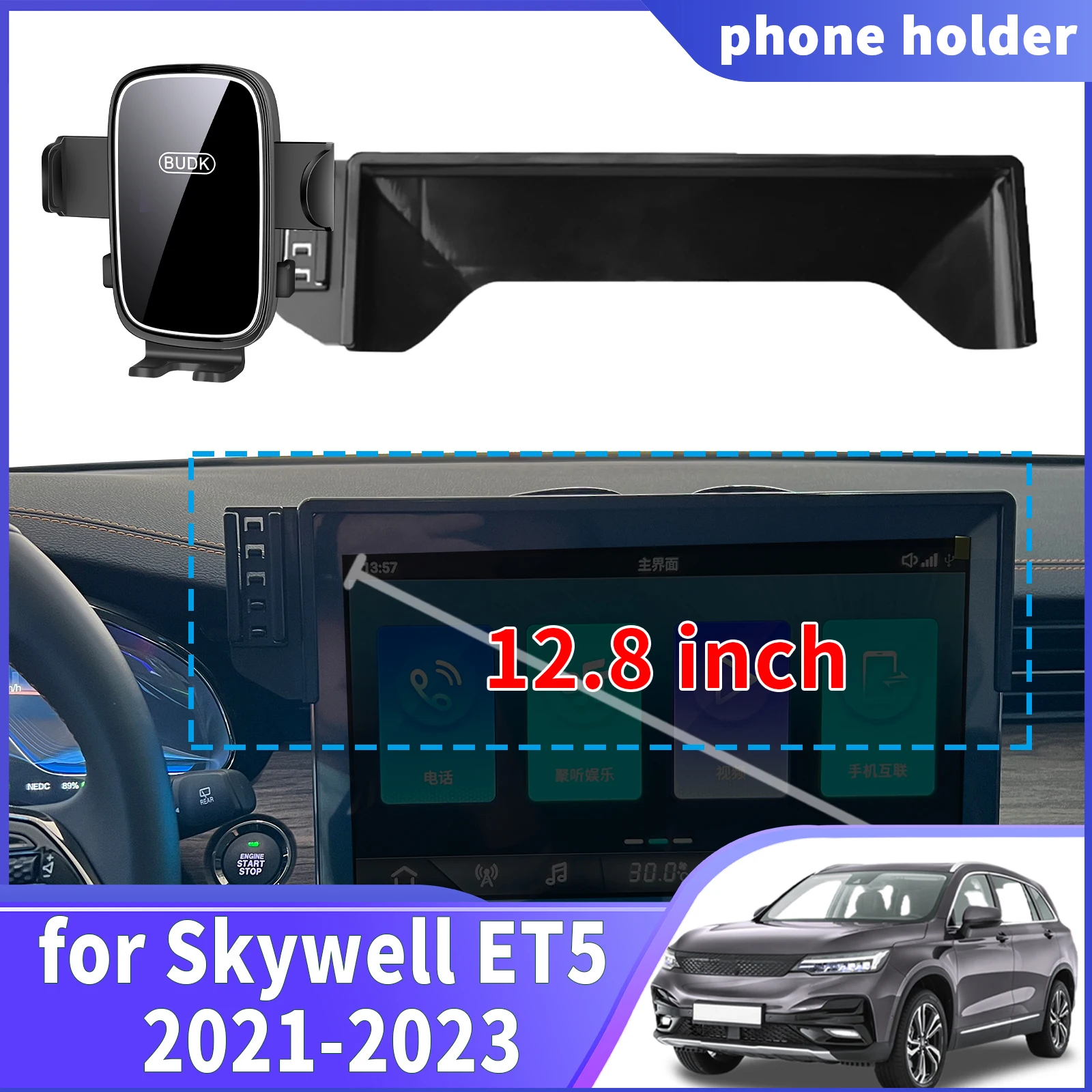 

fit for Skywell ET5 2021 2022 2023 ​​Navigation Phone Holder Mount Customized Car accessoires