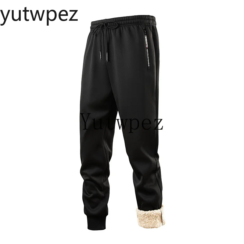 Warm Outerwear Hooded Sweatshirt Outdoor Hiking Running Fleece Men Set Fashion Brand Tracksuit Cycling Camping Lined Thick Male view 6