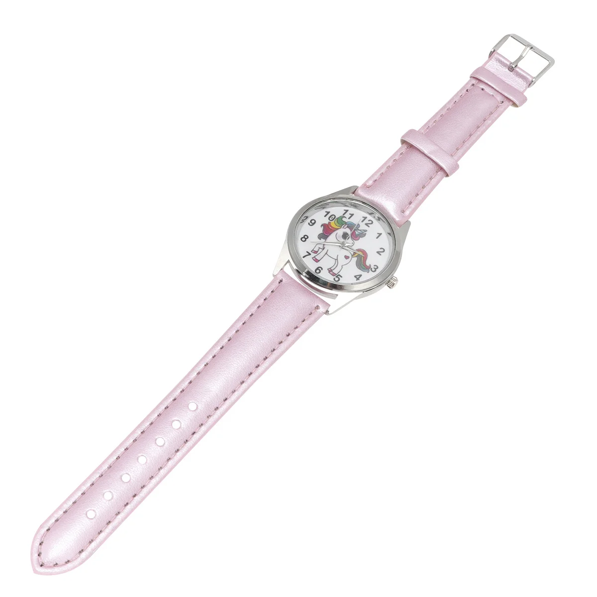 ساعة يونيكورن بحزام ساعة رياضية مريحة لتعلم وقت المعصم هدية لـ #4