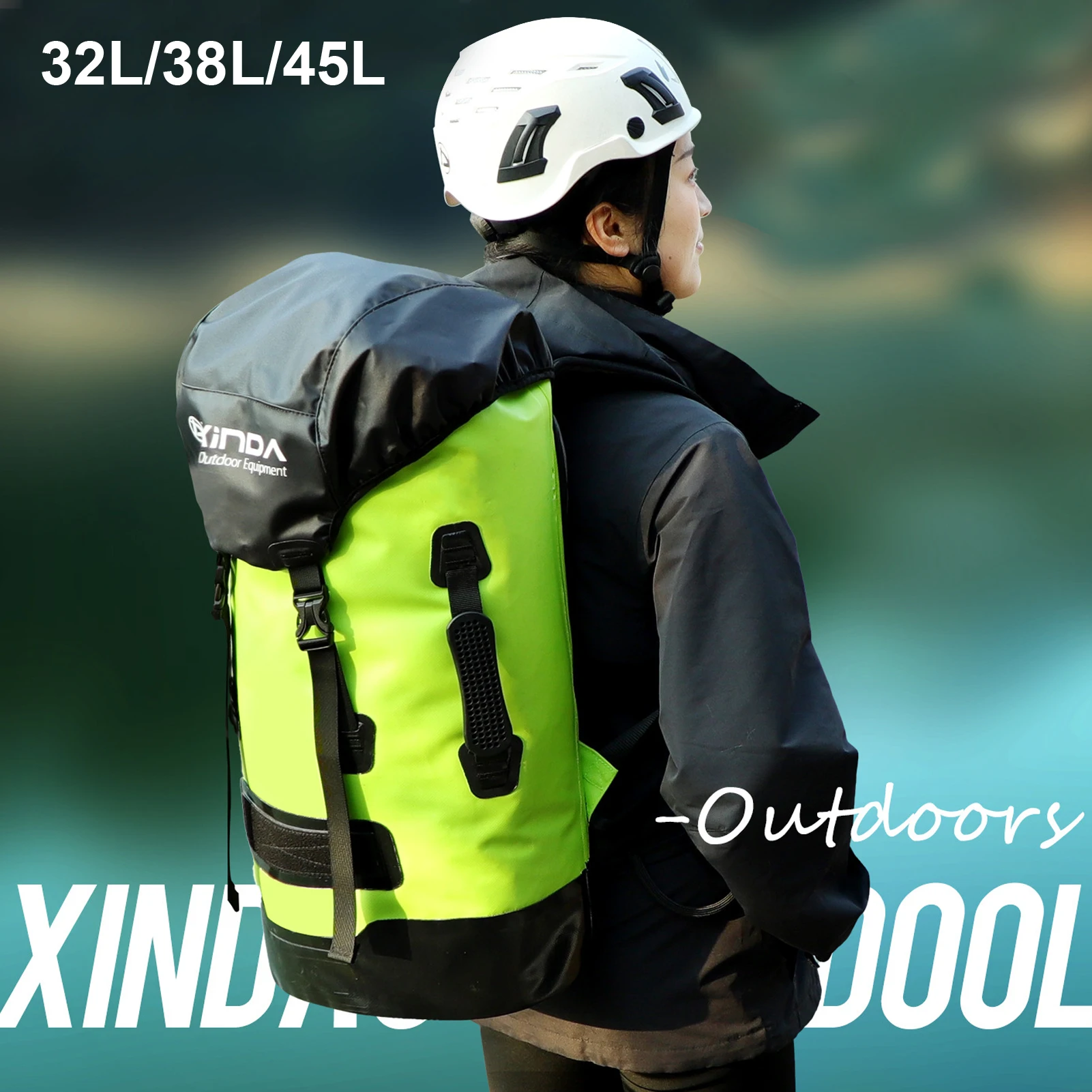 Outdoor Cave Exploration Waterproof River Trekking Bag 32L/38L/45L,Rescue Hiking Climbing Large Capacity Equipment Backpack,P880