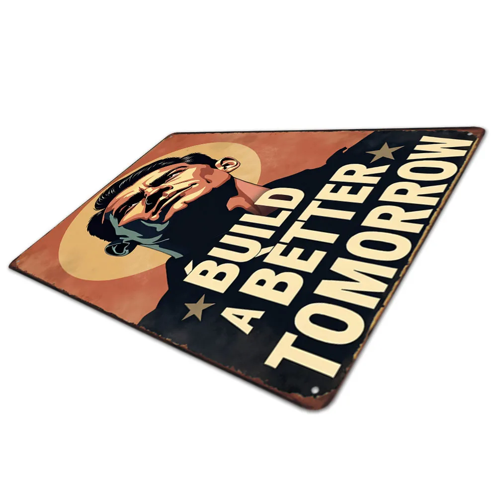 شعارات روح الدعابة خمر معدن القصدير جدار ديكور فني غرفة المعيشة الرجعية المشارك غرفة نوم مكتب الصالة الرياضية الديكور