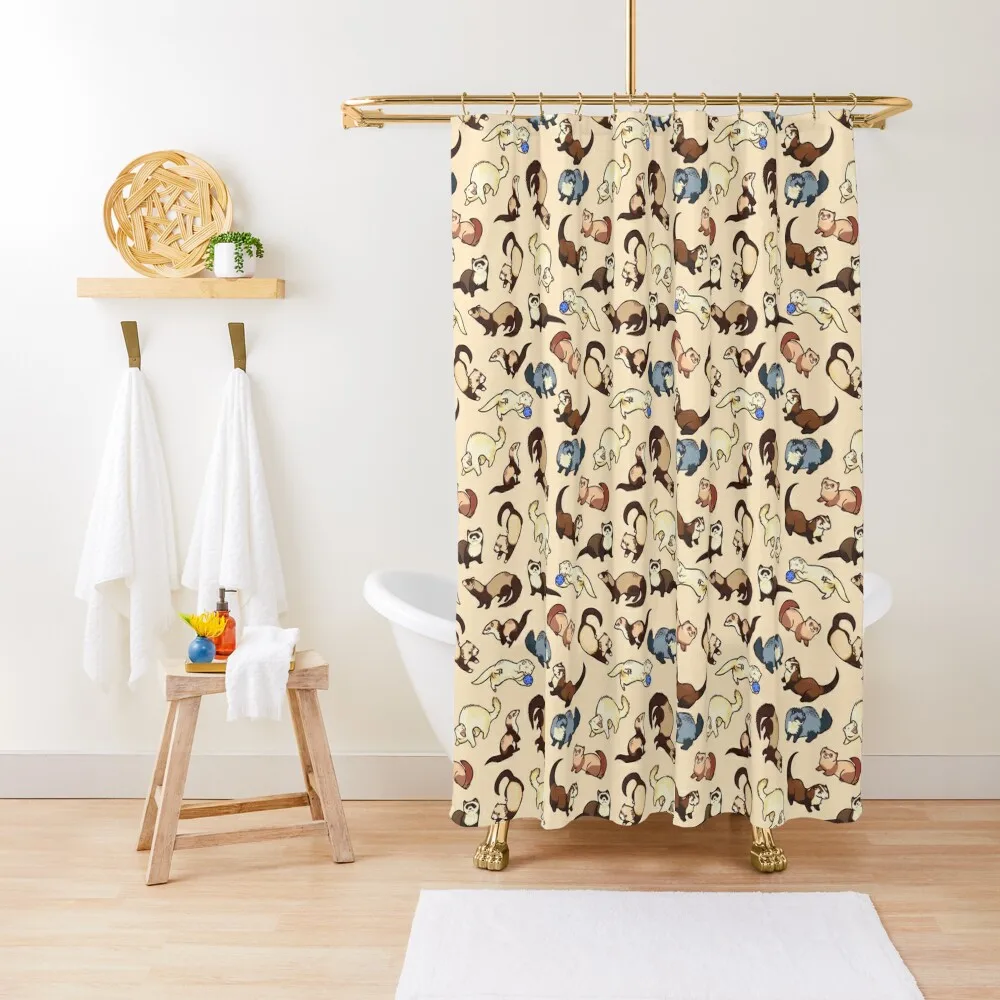 

cat snakes Shower Curtain Waterproof Fabric Bathroom Modern Bathroom Accessories Cover Bathroom Decor Curtain