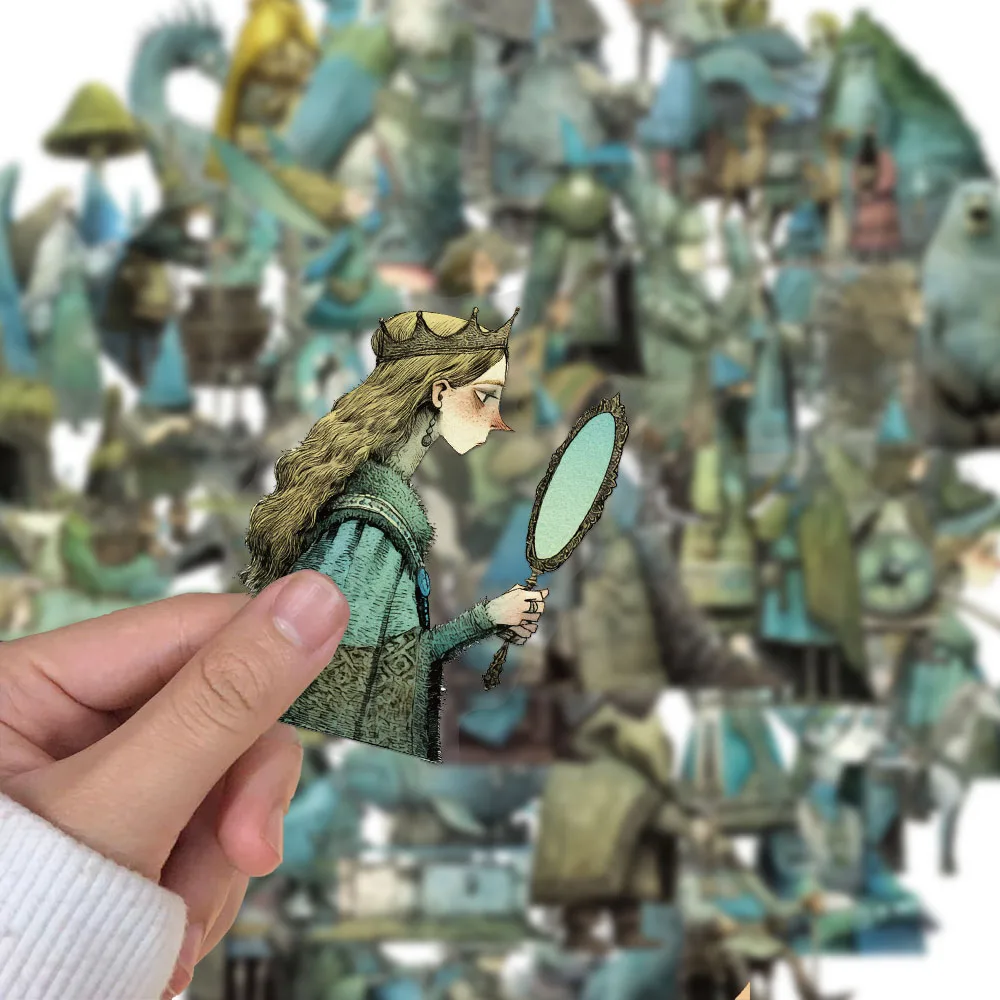 50 قطعة من ملصقات العالم السحري الإبداعي، أدوات مكتبية، ثلاجة الكمبيوتر، جراب هاتف، ملصقات شخصية جمالية #2