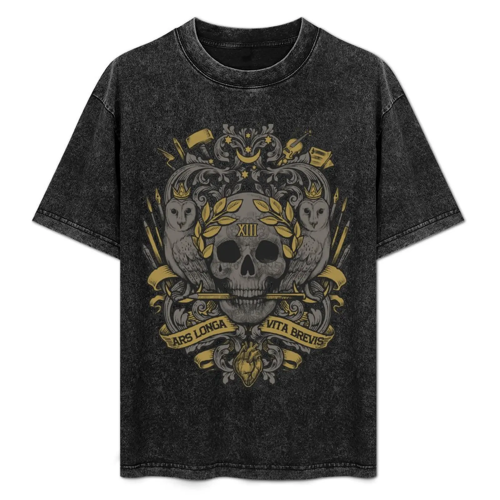 ARS LONGA, VITA BREVIS Camiseta básica lisa para primavera y verano