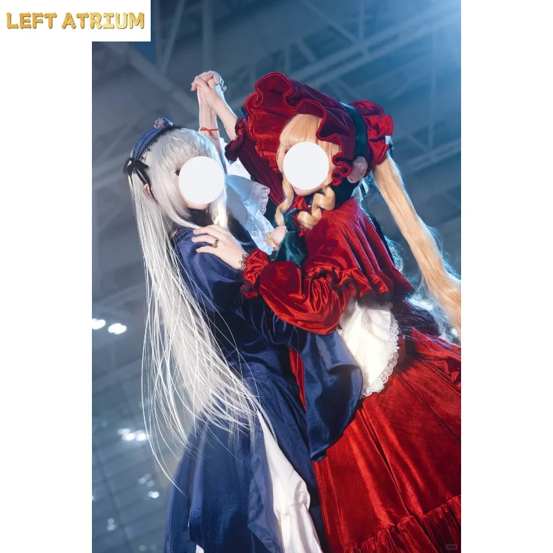 Rozen Maiden Shinku Suigintou Cosplay Costume Full Set Gothic Victorian Lolita Formal Dress Wig for Halloween Comic Con Women - view 6