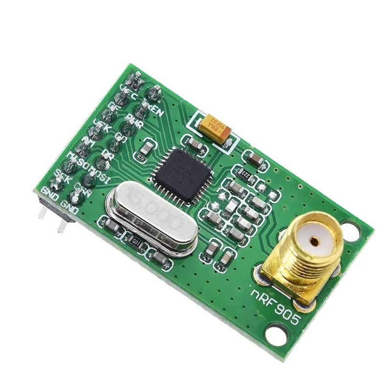 NRF905 Wireless Transceiver Module Wireless Transmitter Receiver Board NF905SE With Antenna FSK GMSK 433 868 915 MHz